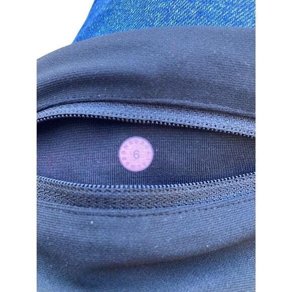 LULULEMON ATHLETICA LW5BBNSS Black Leggings Size 6 Design With Holes - Picture 3 of 7
